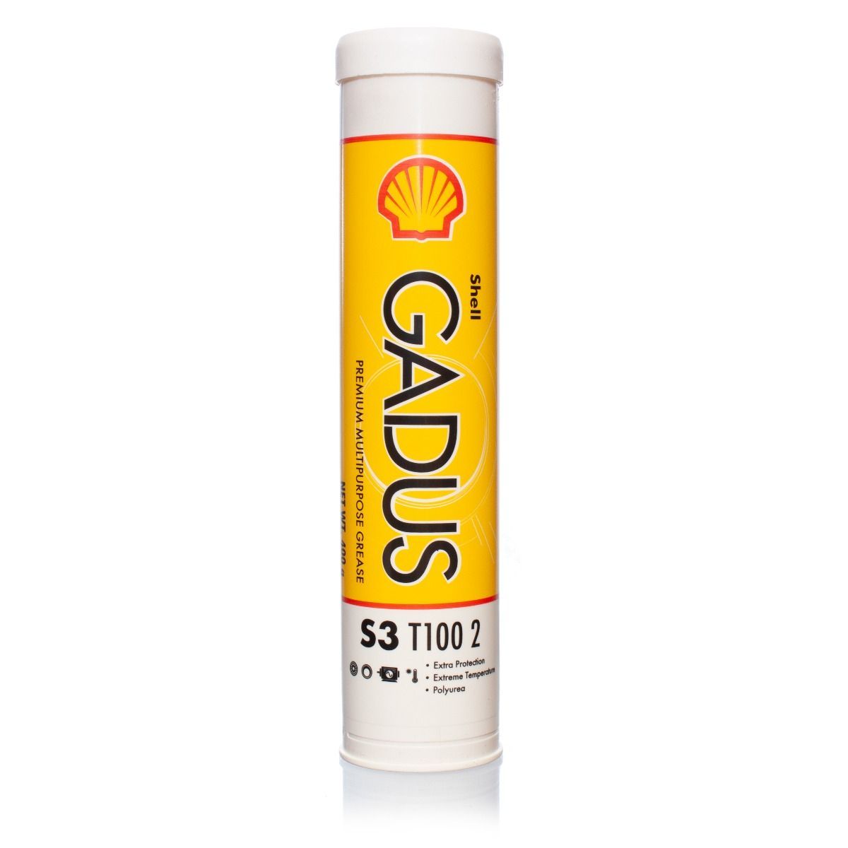 thumbnail image 2 of Shell Gadus S3 T100 2 Premium Multipurpose Grease – Polyurea High Temp – 10 Pack (14oz Cartridges) 2 of 3