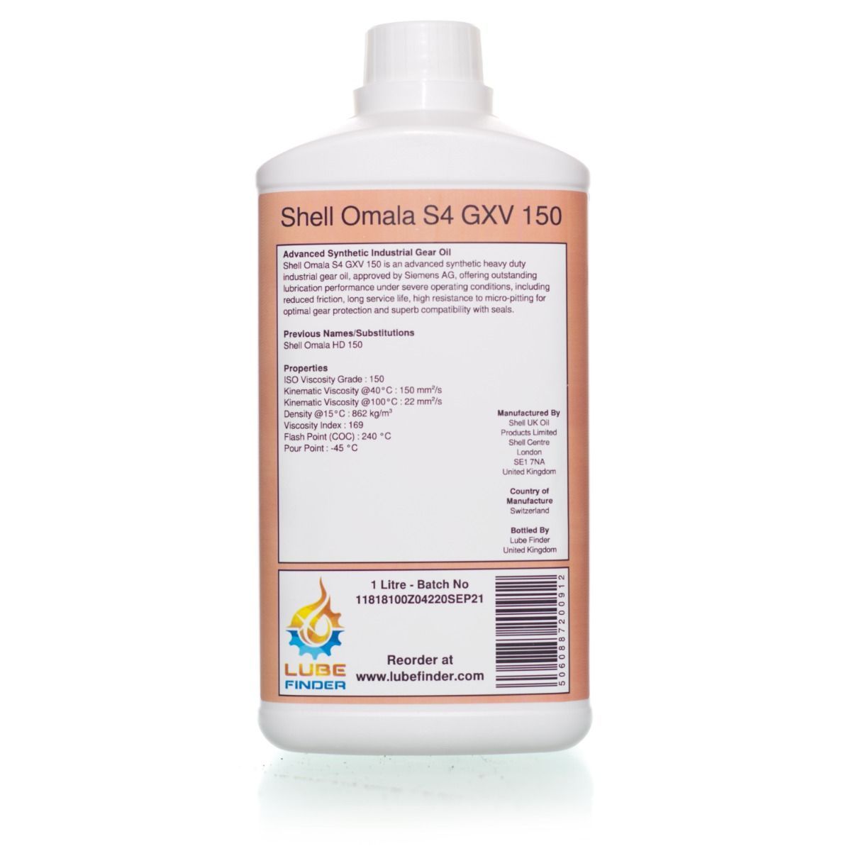 Shell Omala S4 GXV 150