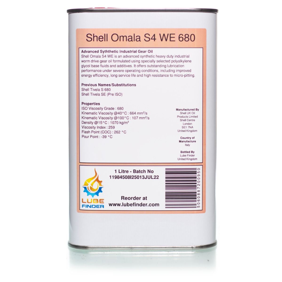 Shell Omala S4 WE 680