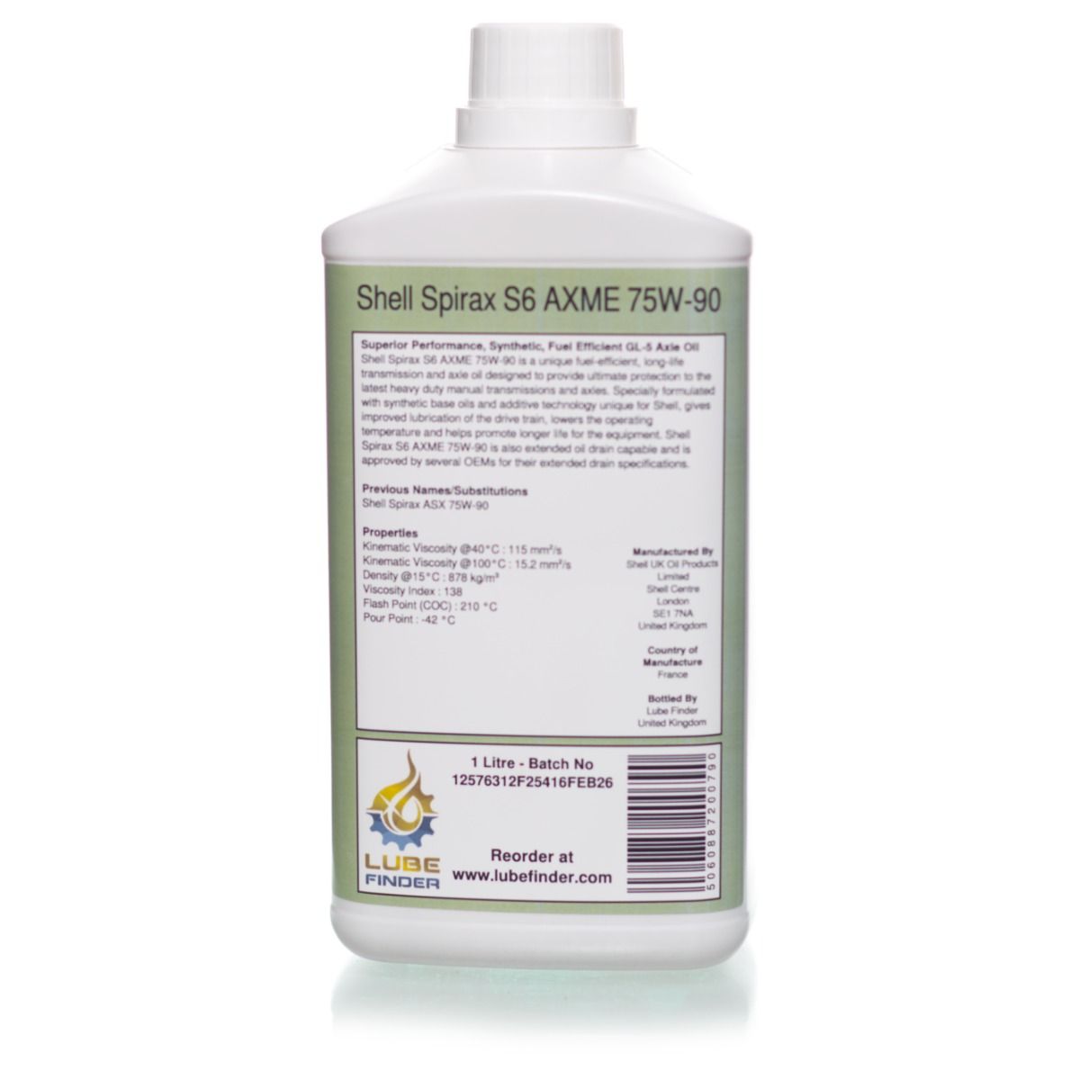 Shell Spirax S6 AXME 75W-90 - 1 Litre