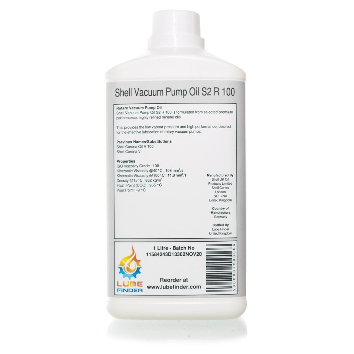 Shell Vacuum Pump Oil S2 R 100